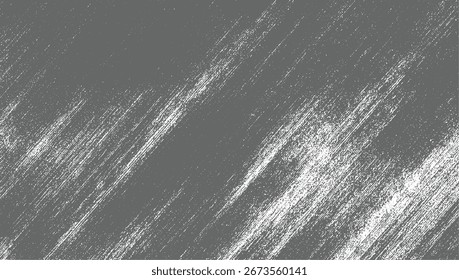Uma superfície cinza com linhas texturizadas brancas dispersas e manchas criando um efeito angustiado.