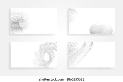 gray swirl geometric stock vector back ground set
