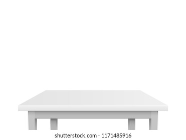 Gray table on a white background. Vector illustration