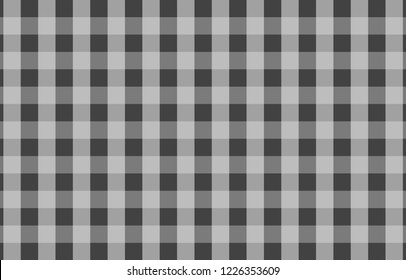Gray tablecloth gingham pattern background for plaid,tablecloths for textile articles,cell,vector illustration.EPS-10.