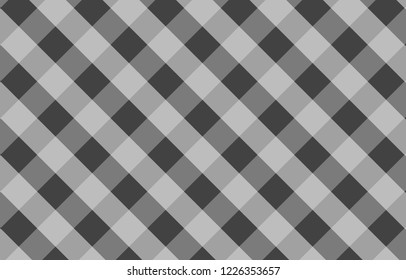 Gray tablecloth gingham pattern background for plaid,tablecloths for textile articles,cell,vector illustration.EPS-10.