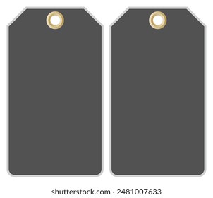 Gray Tag Label Symbol Sign,Vector Illustration, Isolate On White Background.EPS10