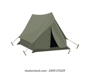 gray tent camping travel vector