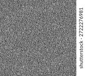 Gray terry cloth texture. Old towel cloth used for cleaning in the house. Grayish plush carpet. Abstract seamless. Vector artwork.