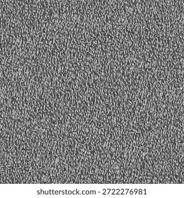 Textura de pano cinza terry. Toalha velha usada para limpar a casa. Tapete de pelúcia cinza. Abstrato sem emenda. Arte vetorial.