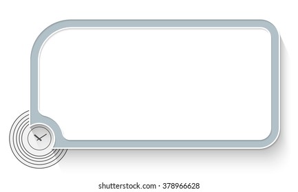 Gray text box for your text and watches