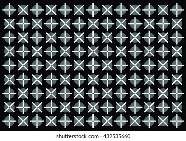 gray texture circles crosses squares