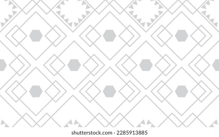 Gray texture geometric pattern. Abstract paper Hexagon white background pattern. vector design for fashion, fabric wallpaper and all prints.