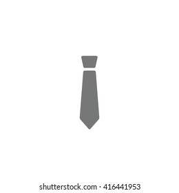 Gray tie vector icon