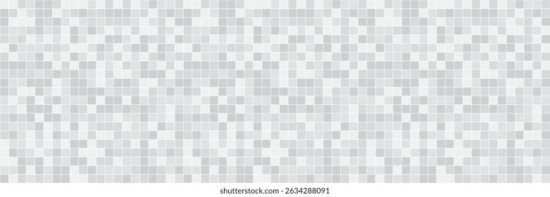 Fundo de azulejos cinza com padrão geométrico sutil, perfeito para projetos de banheiro, cozinha ou arquitetura. Estilo limpo e moderno. Ilustração de vetor.