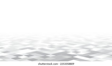 Gray tile floor perspective background