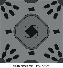 Gray tile seamless pattern perfect for surface design, sling bag or men's fashion
