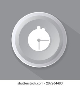 gray timer vector button