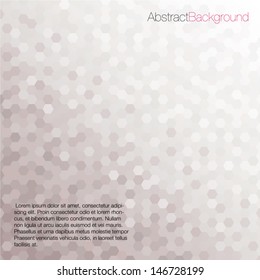 Gray Tones Hexagonal Honeycomb Abstract Background - Vector EPS10 
