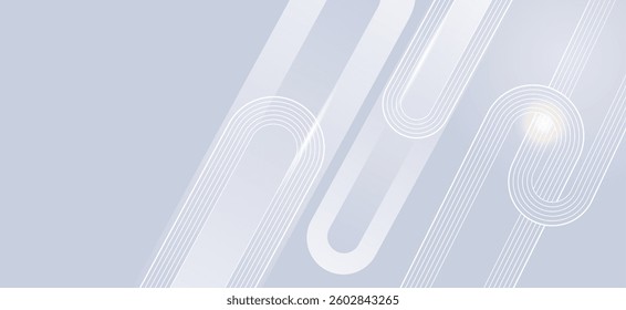 The gray tones and simple lines create a three-dimensional pattern. Different curves and shapes complete the image, creating interest and a sense of movement.