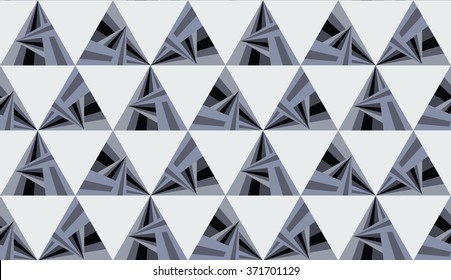 Gray and gray triangle pattern, background