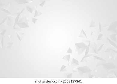 Gray triangular abstract background. Trendy vector illustration.