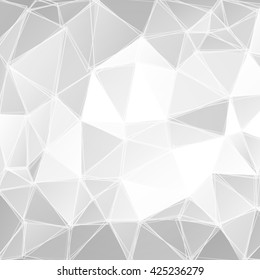 Gray triangular abstract background. Trendy vector illustration. 