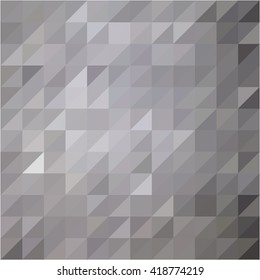 Gray triangular grid business background