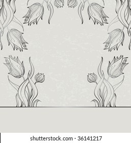 gray tulips