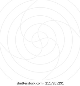 Gray twisted circle line radar on the white background. Vector illustration.