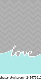 Gray valentines greeting card