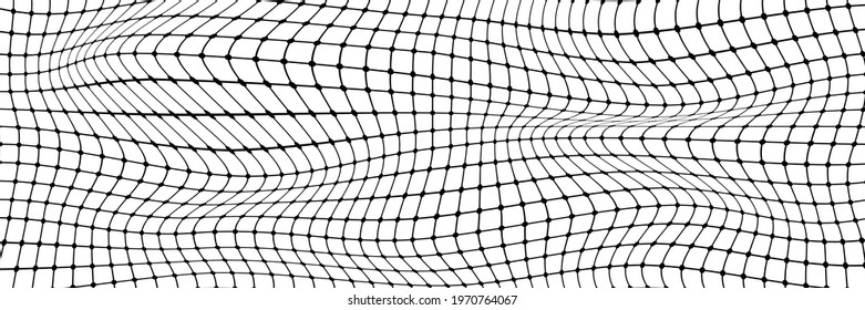 Gray vector background, banner. Distorted mesh.