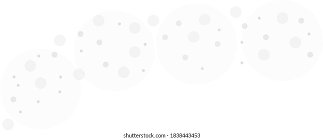 Gray vector background with a pattern of circles with different diameters. Textured template for a web splash in a modern style.