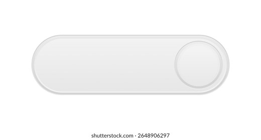 Gray vector CTA button template.