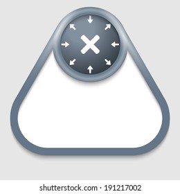 gray vector frame for any text with ban sign