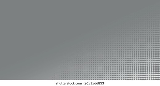 Gray vector halftone gradient texture. simple gray dots background illustration.
