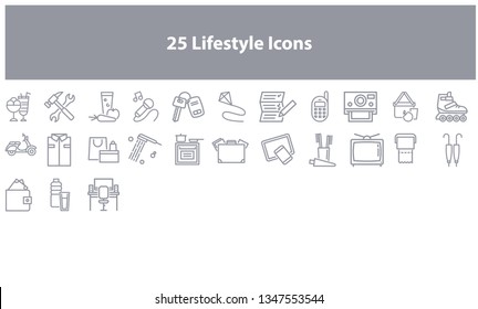 Gray Vector lifestyle icon - Vector