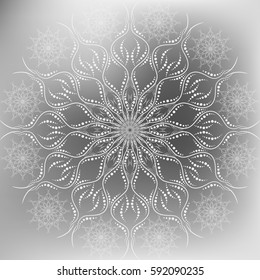 Gray vector pattern background oriental motifs