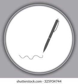 Gray Vector pen icon