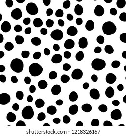 Gray vector seamless backdrop with dots, spots. Illustration with set of shining colorful abstract circles. Design for textile, fabric, wallpapers.