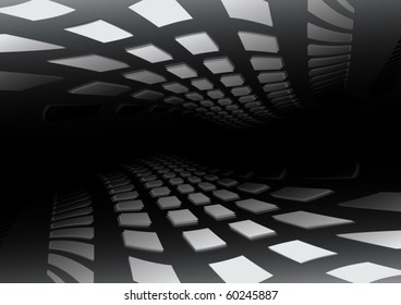 Gray vector tunnel travel abstraction