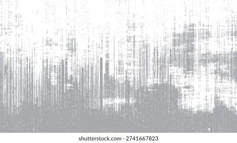 Gray vertical lines and dots on white background abstract texture pattern