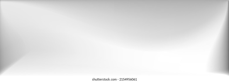 Malla de gradiente ondulado de vibración gris. Malla de degradado ondulada en blanco. Fondo horizontal de líneas de agua de aluminio. Ilustración Monocromática De Textura Desdibujada. Fondo Desenfocado De Plata Natural.