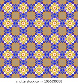 Gray, violet and orange polygonal illustration consisting of rectangles. Vector rectangular design for your business. Creative geometric seamless pattern.