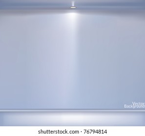 Gray wall illumination vector