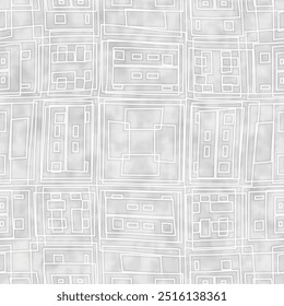 Patrón gráfico de contorno irregular lavado gris