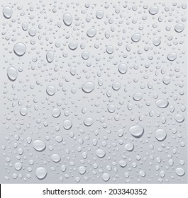 gray water droplets background