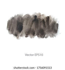 gray watercolor background. vector background