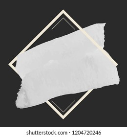 Gray watercolor banner design vector