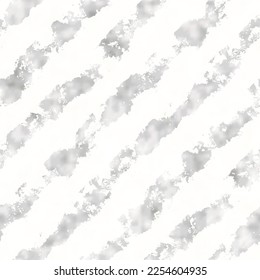 Gray Watercolor Brushstrokes Textured Diagonal Striped Pattern