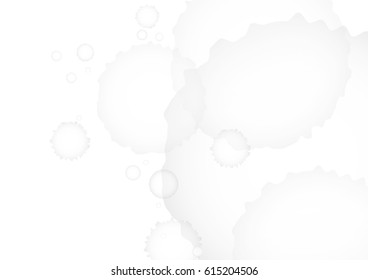 Gray watercolor on white background. vector