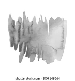 Gray watercolor stain with splash
