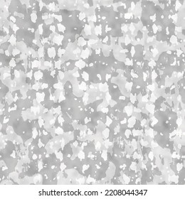 Gray Watercolor-Dyed Effect Mottled Spotted Textured Pattern
