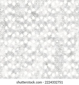 Gray Watercolor-Dyed Effect Mottled Textured Dotted Pattern