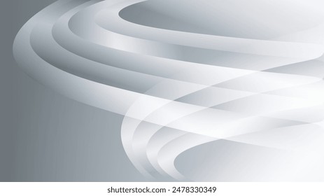 Gray wave abstract background, silver abstract background, white background design, Geometric vector, Silver texture, cover design, flyer, poster, advertisement, decoration wallpaper, book cover